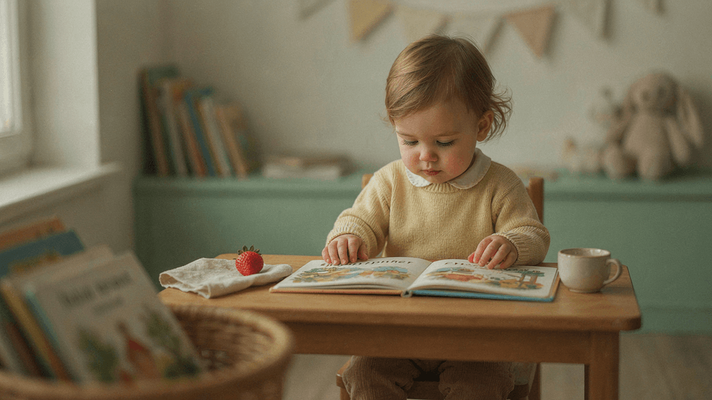 ребенок играет в игру "Рисуем по заданию"